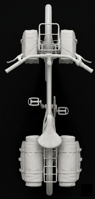 Touring bike top view